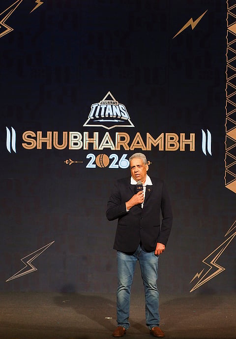 Gujarat Titans COO Arvinder Singh during the franchise's "Shubharambh 2026" event featuring the squad, owners and partners, in Ahmedabad.