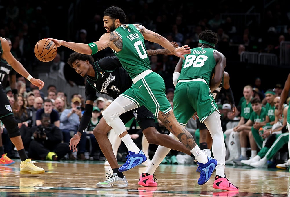 Boston Celtics Vs Minnesota Timberwolves NBA basketball-Jayson Tatum