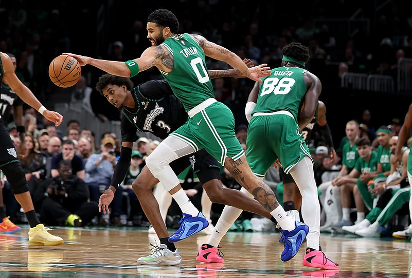 Boston Celtics Vs Minnesota Timberwolves NBA basketball-Jayson Tatum