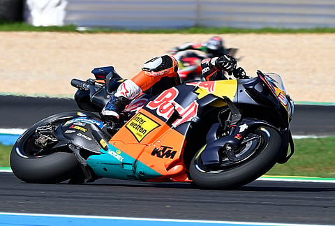 Pedro Acosta seen during Stop 2 of the MotoGP World Championship in Goiana, Brazil on March 22, 2026.