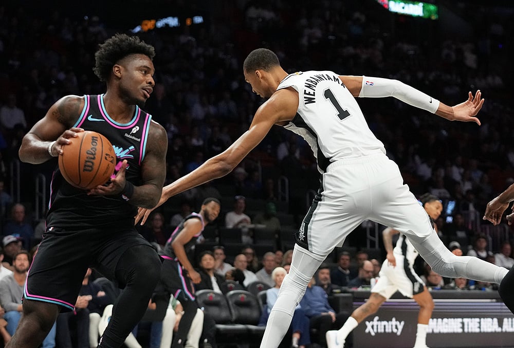 Miami Heat Vs San Antonio Spurs NBA basketball- Davion Mitchell