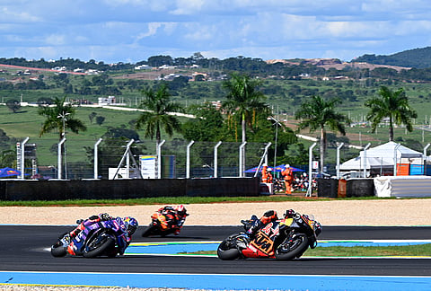 Enea Bastianini seen during Stop 2 of the MotoGP World Championship in Goiana, Brazil on March 22, 2026.