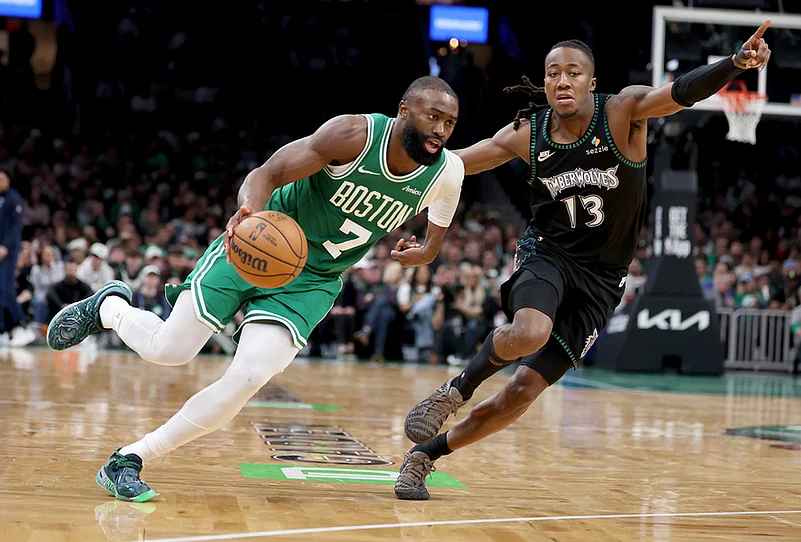Boston Celtics Vs Minnesota Timberwolves NBA basketball-Jaylen Brown