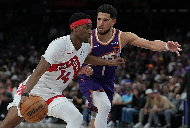 Phoenix Suns Vs Toronto Raptors NBA basketball- Jakobe Walter