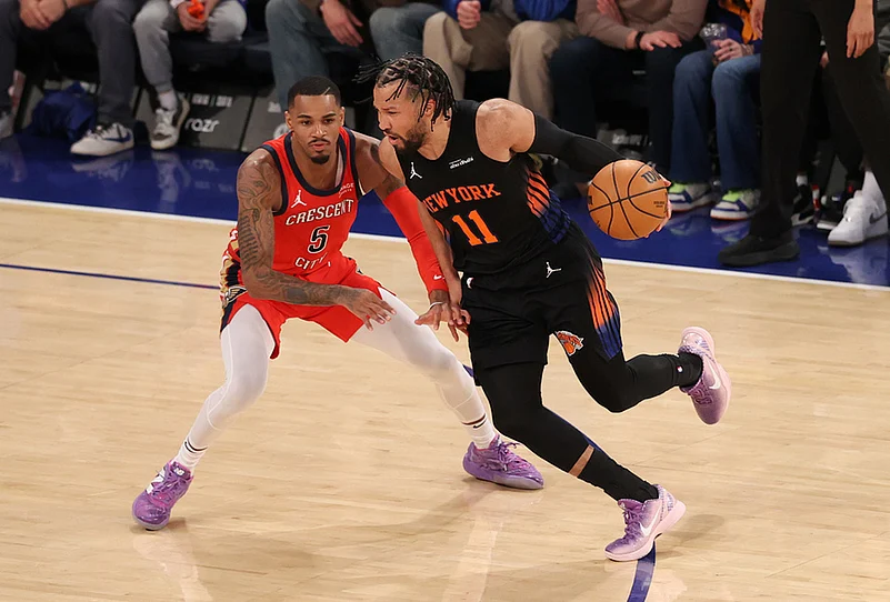 New York Knicks Vs New Orleans Pelicans NBA basketball-Jalen Brunson