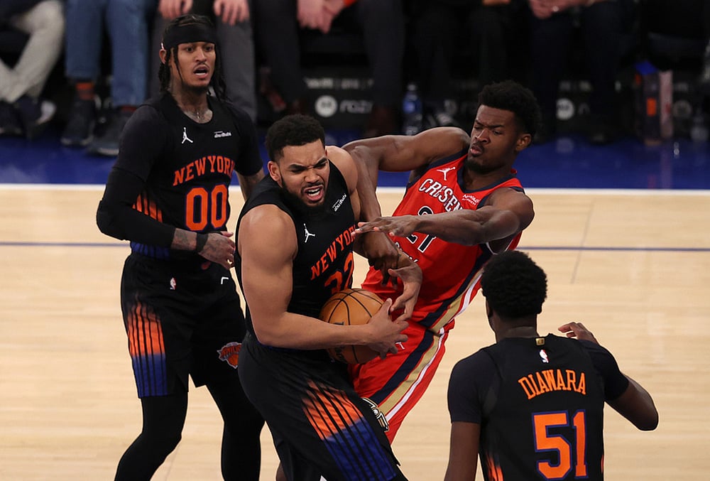 New York Knicks Vs New Orleans Pelicans NBA basketball-Yves Missi