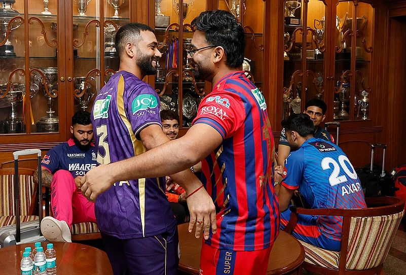 ipl captains photoshoot 2026-Ajinkya Rahane, Rishabh Pant