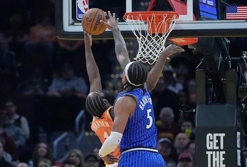 Cleveland Cavaliers Vs Orlando Magic NBA basketball-James Harden