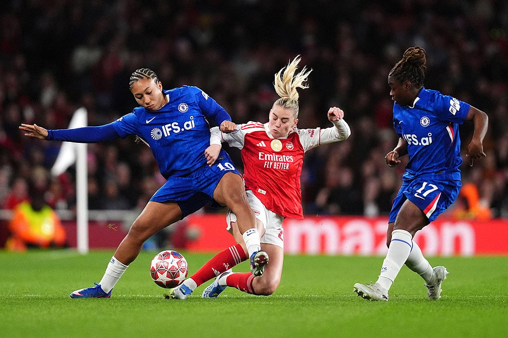 Womens Champions League soccer match: Arsenal vs Chelsea