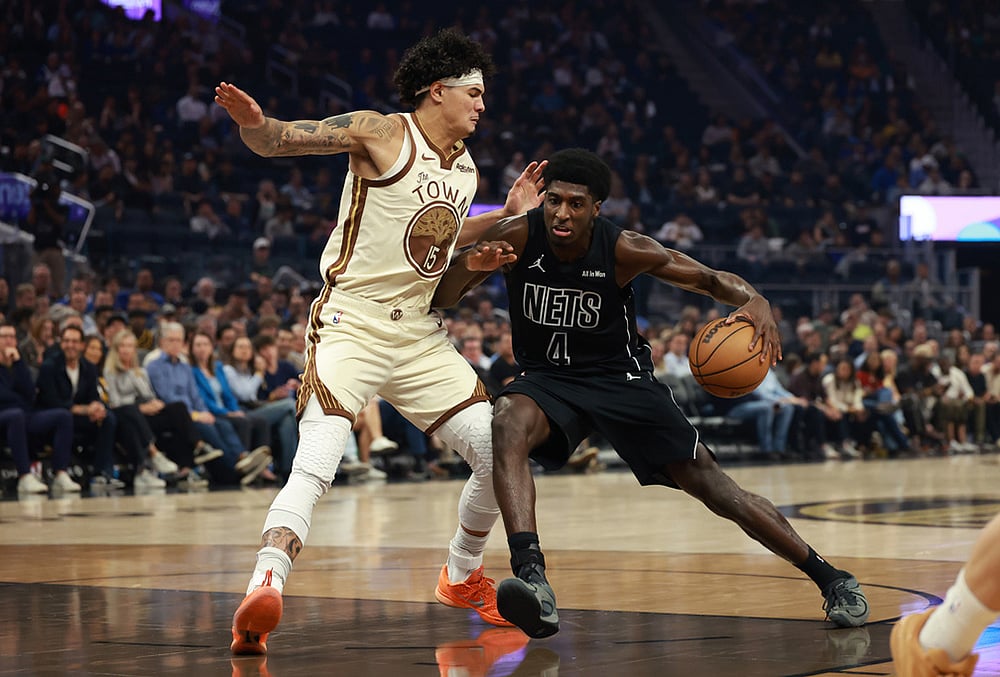 Golden State Warriors Vs Brooklyn Nets NBA basketball-Drake Powell