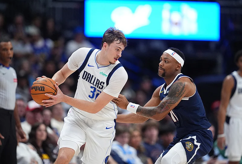 Denver Nuggets Vs Dallas Mavericks NBA basketball-Cooper Flagg