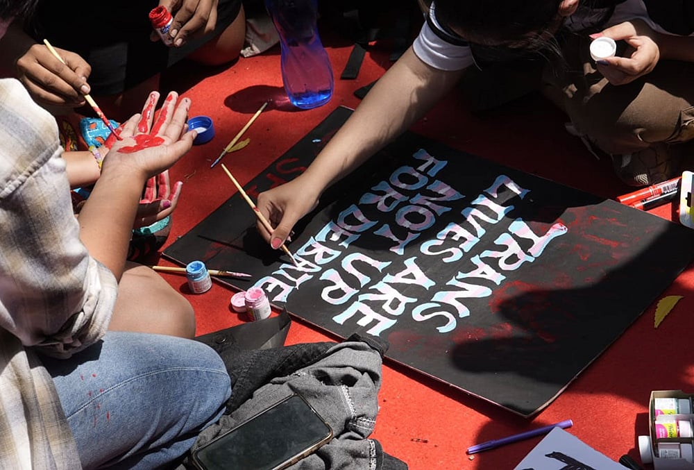 Transgender rights protest Delhi Jantar Mantar