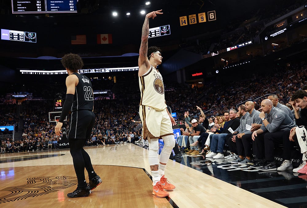 Golden State Warriors Vs Brooklyn Nets NBA basketball-Gui Santos