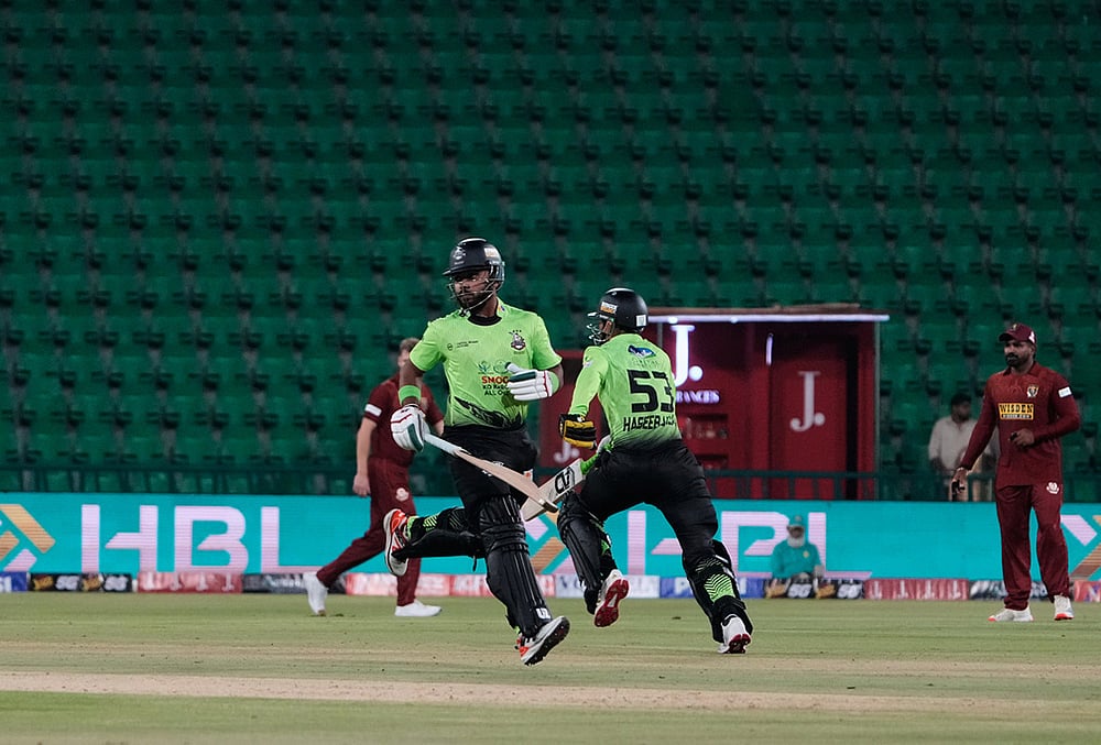 Lahore Qalandars Vs Hyderabad Kingsmen PSL 2026 photos-Fakhar Zaman