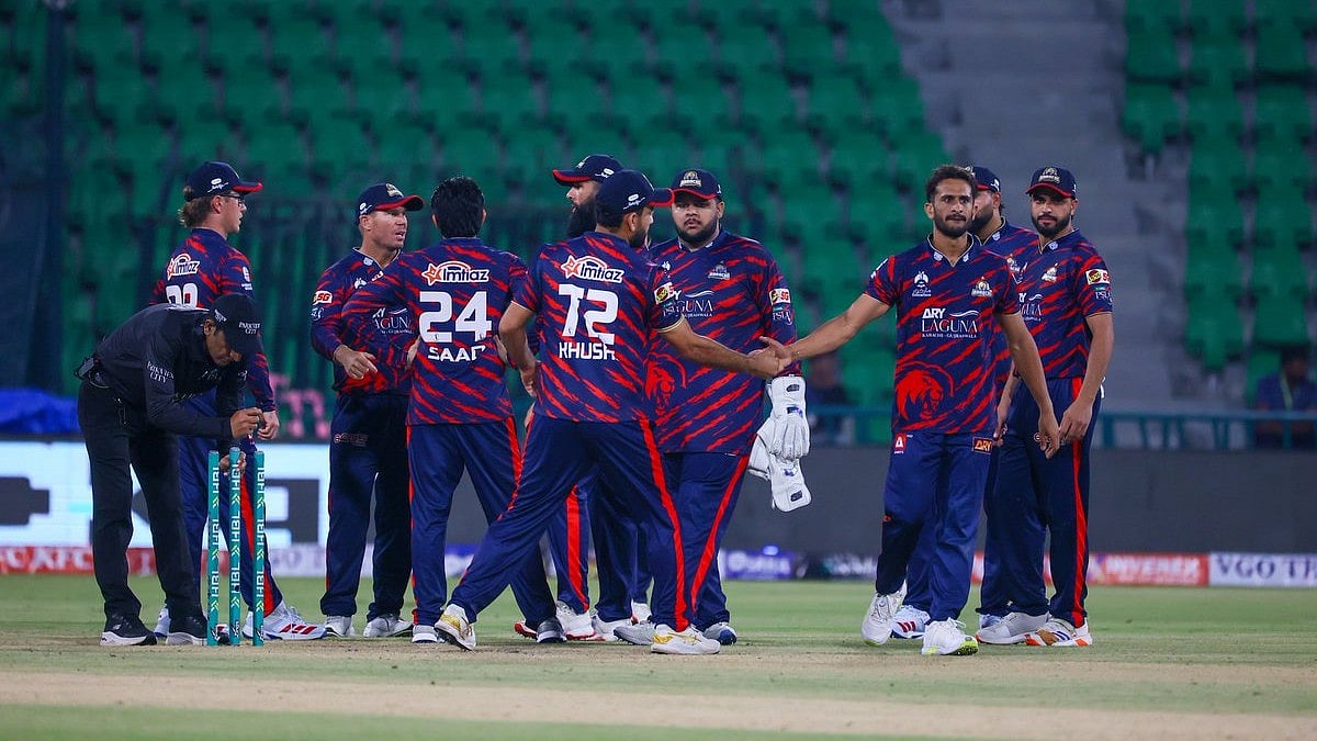 Karachi Kings players celebrate a wicket against Quetta Gladiators in PSL 2026.  - thepslt20/X