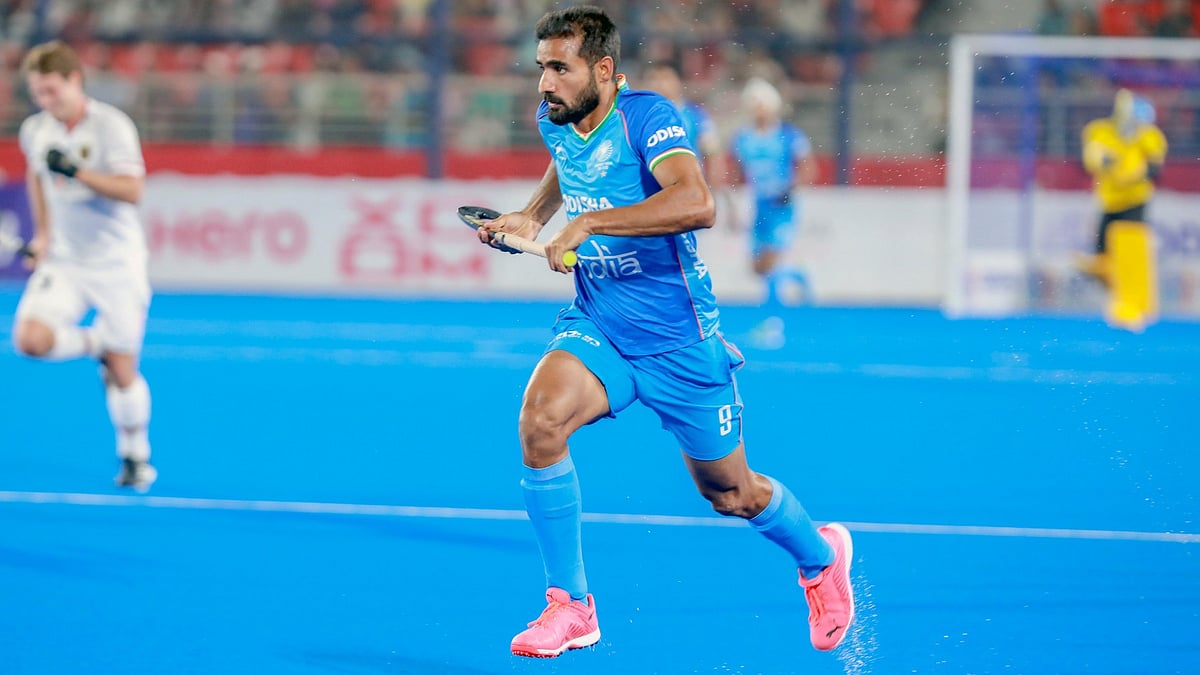 Hockey India : File photo of Indian hockey forward Gurjant Singh in action.