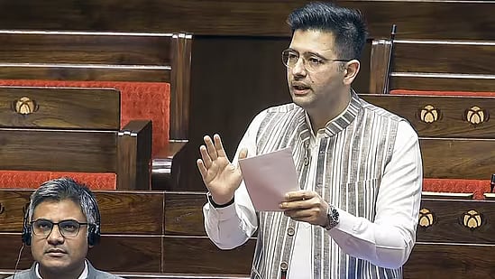 Raghav Chadha in parliament - null