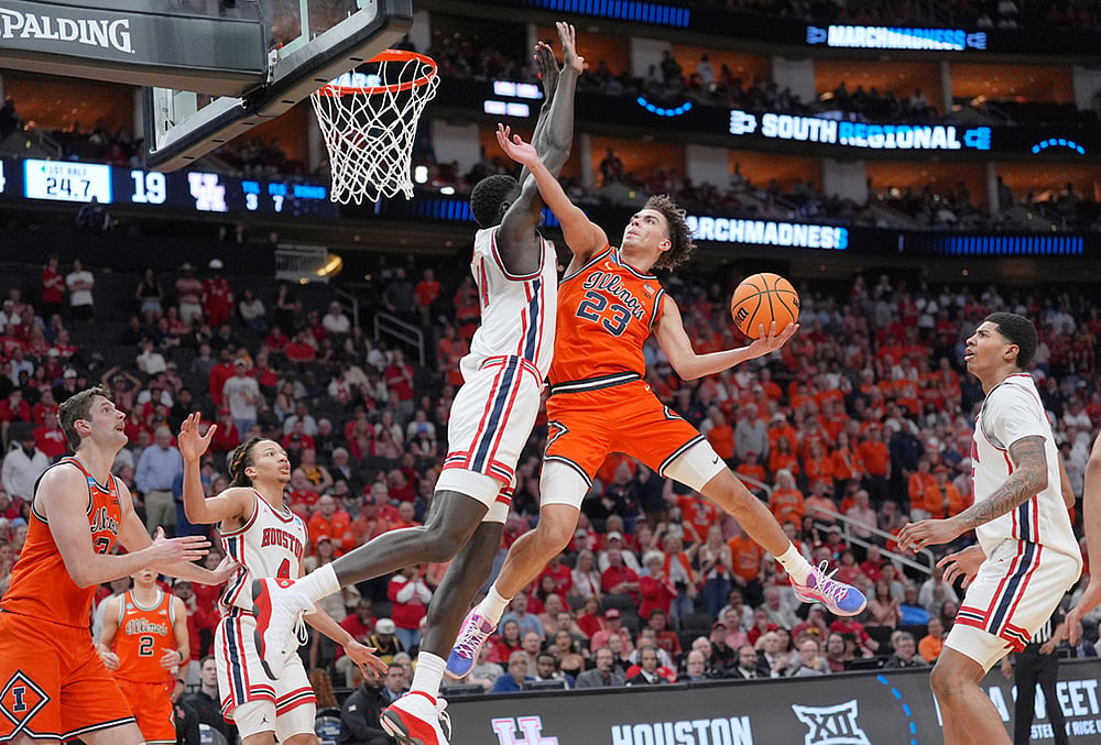 NCAA college basketball Illinois Houston Basketball