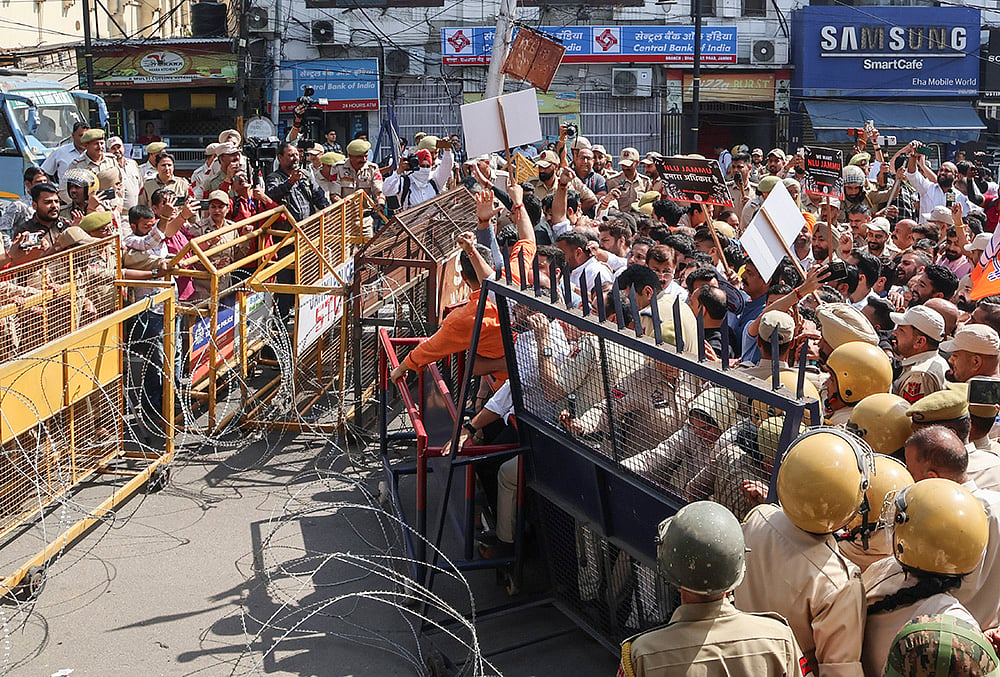 BJYM protest for NLU