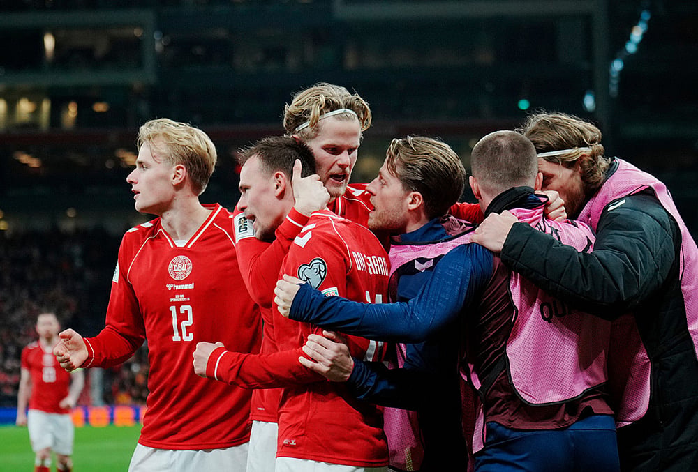 Denmark vs North Macedonia UEFA Playoff Semi-Finals-Mikkel Damsgaard
