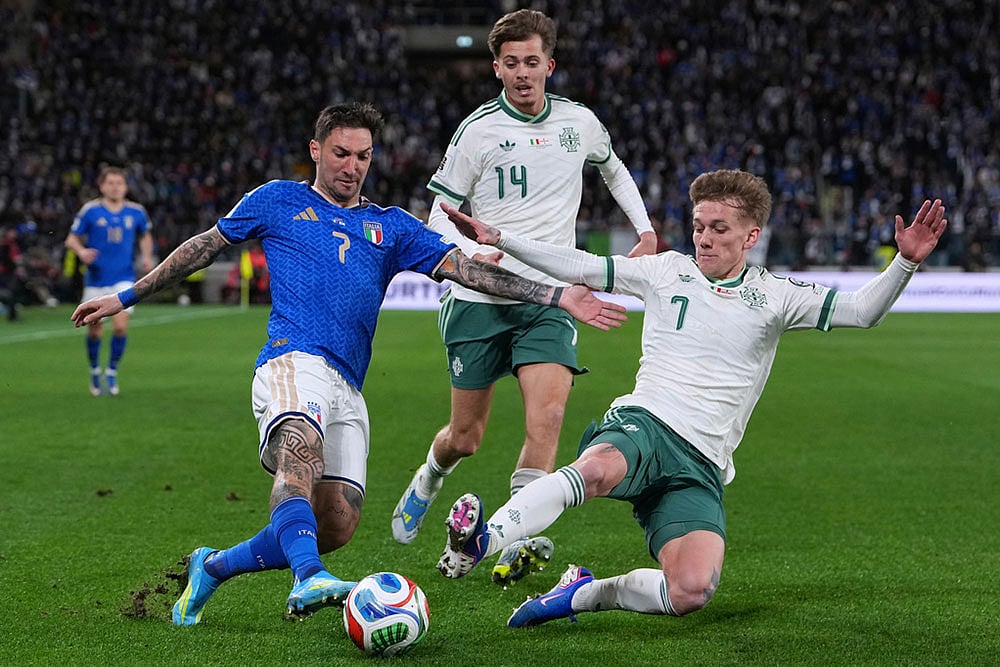 World Cup Qualifying Play-Off Soccer Match: Northern Ireland vs Italy