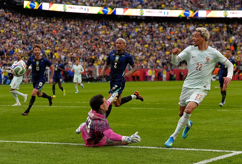 Brazil vs France international friendly soccer 