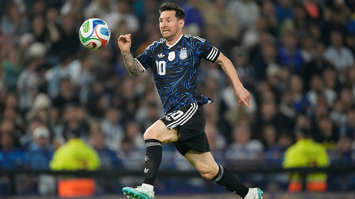 Argentina's Lionel Messi runs during a friendly match against Mauritania in Buenos Aires, Argentina, Friday, March 27, 2026. - | Photo: AP/Gustavo Garello