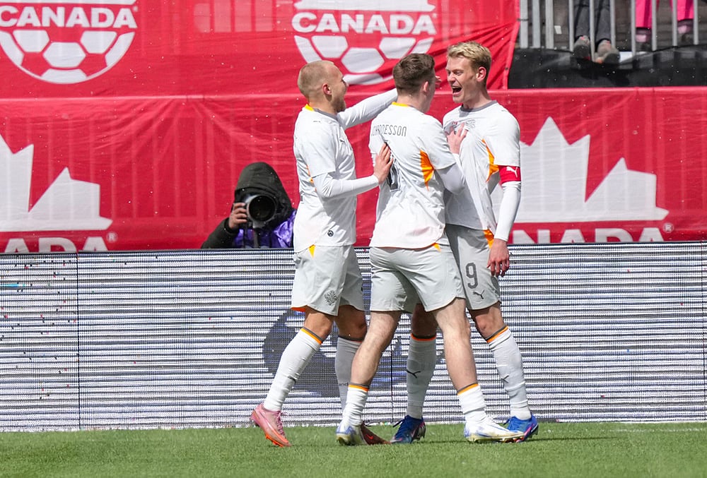 Canada vs Iceland FIFA International Friendly soccer-Orri Steinn Oskarsson