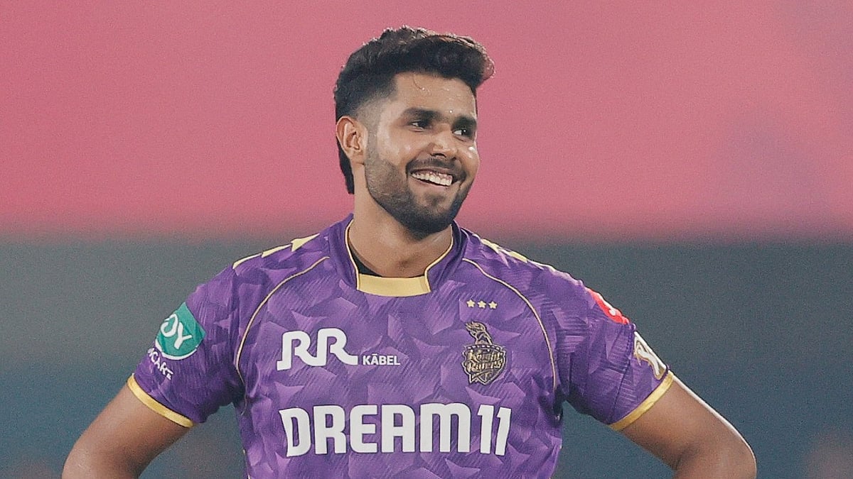 Harshit Rana in action for Kolkata Knight Riders in IPL.  - KKRiders/X