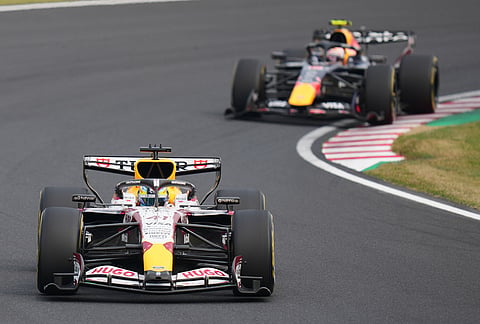 Racing Bulls driver Arvid Lindblad of Britain during the Japanese Formula One Grand Prix at Suzuka in central Japan.