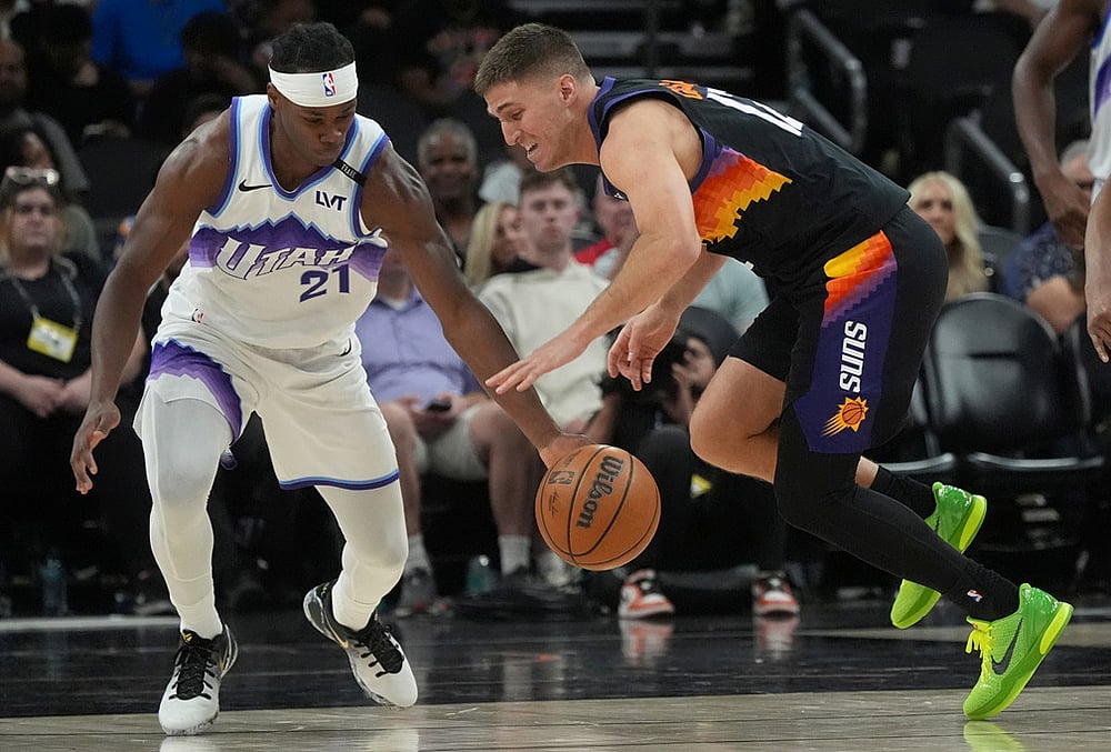 Phoenix Suns Vs Utah Jazz NBA basketball-Bez Mbeng