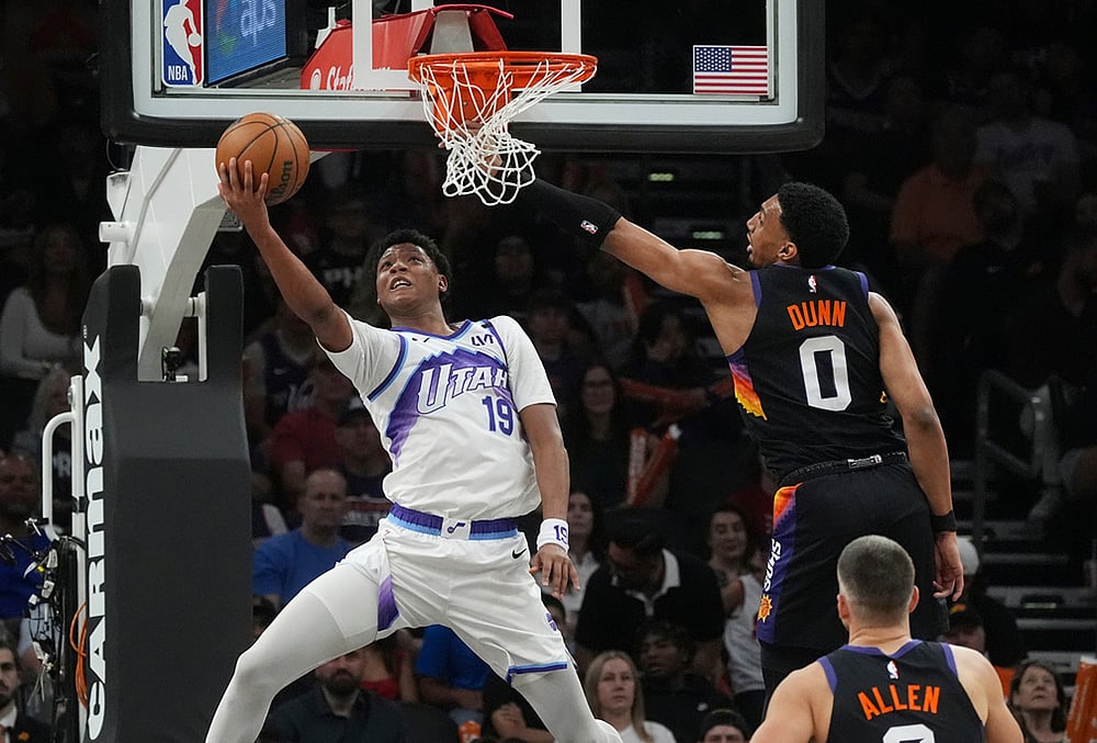 Phoenix Suns Vs Utah Jazz NBA basketball-Ace Bailey