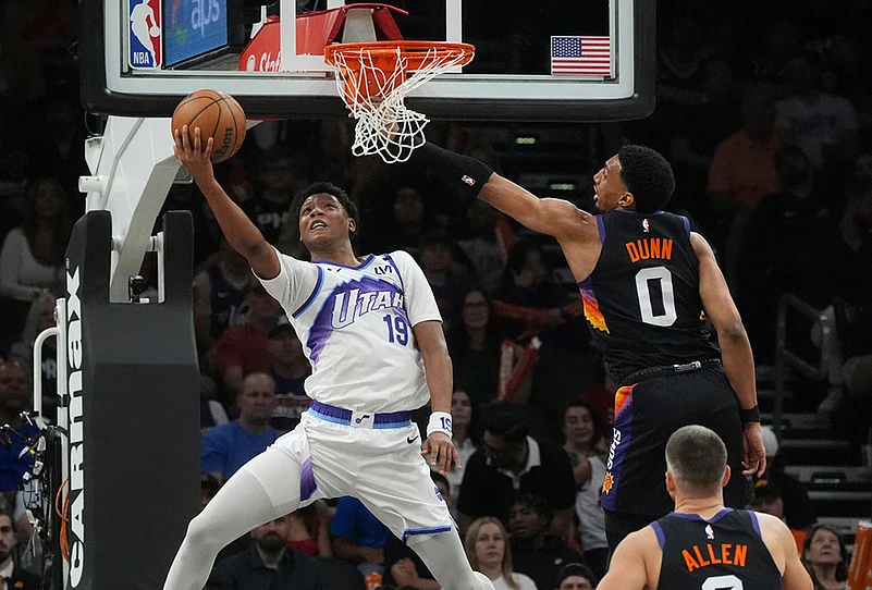 Phoenix Suns Vs Utah Jazz NBA basketball-Ace Bailey