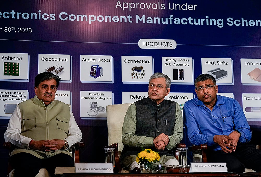 Ashwini Vaishnaw at electronics manufacturing event in Delhi