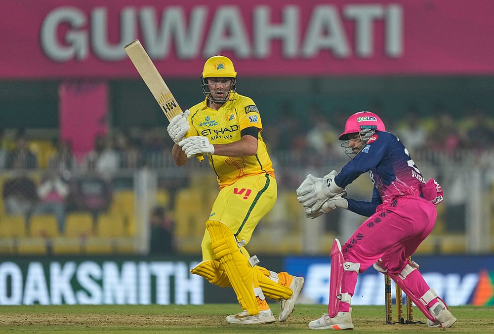 Rajasthan Royals vs Chennai Super Kings IPL 2026 at Barsapara- Jamie Overton