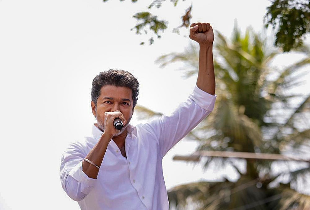 Tamilaga Vettri Kazhagam (TVK) chief Vijay 