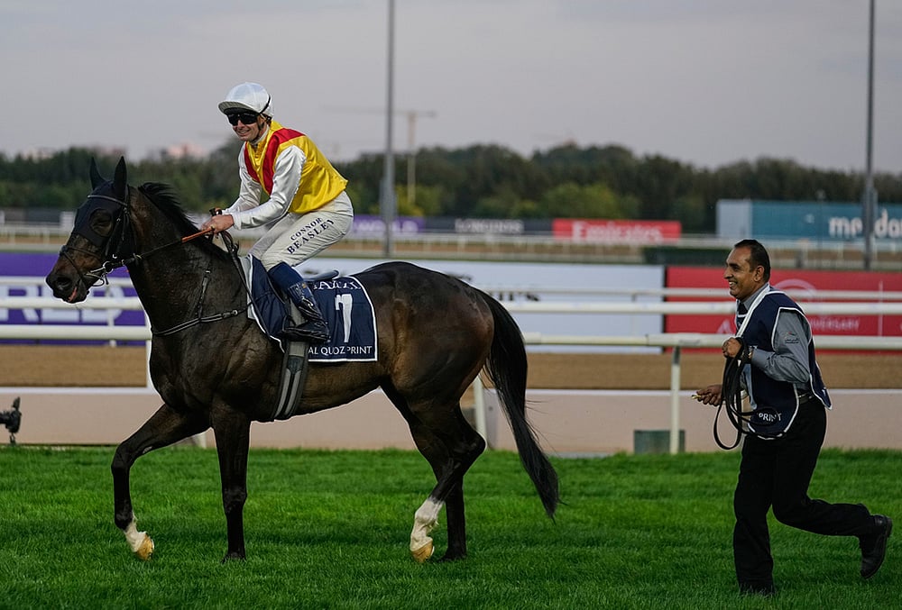 Glamour at the Dubai World Cup horse race but thinner crowds due to Iran war-jockey Connor Beasley 