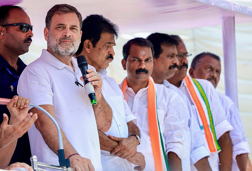 Kerala polls: LoP Rahul Gandhi campaigns in Adoor