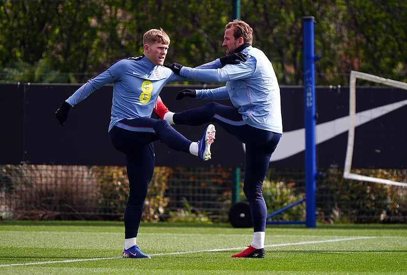 England vs Japan friendly 2026 Three Lions training session-Lewis Hall