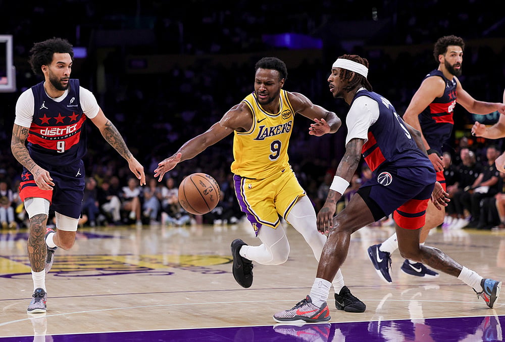 Los Angeles Lakers Vs Washington Wizards NBA basketball-Bronny James