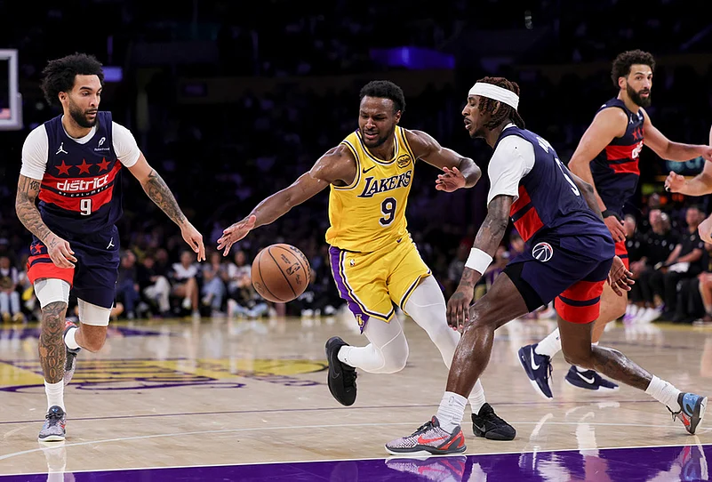 Los Angeles Lakers Vs Washington Wizards NBA basketball-Bronny James