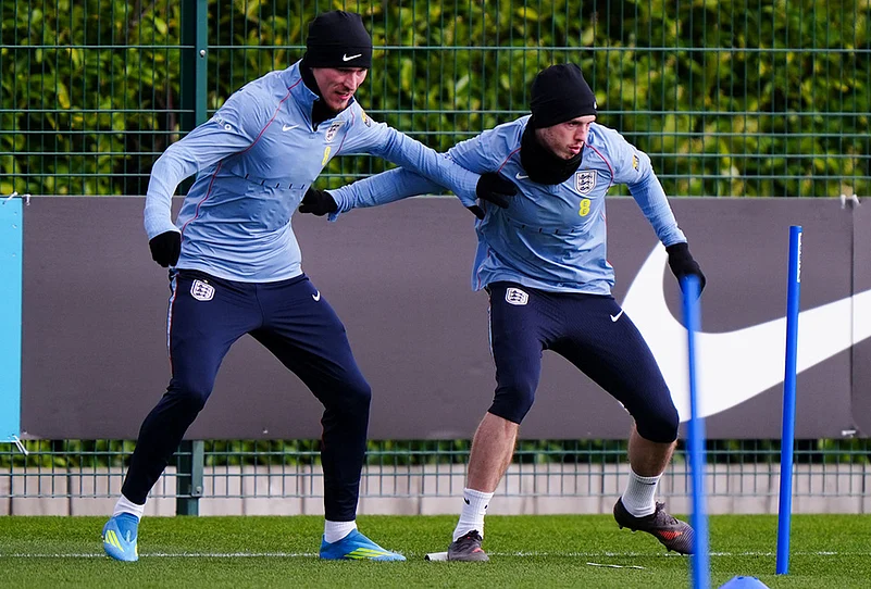 England vs Japan friendly 2026 Three Lions training session-James Garner