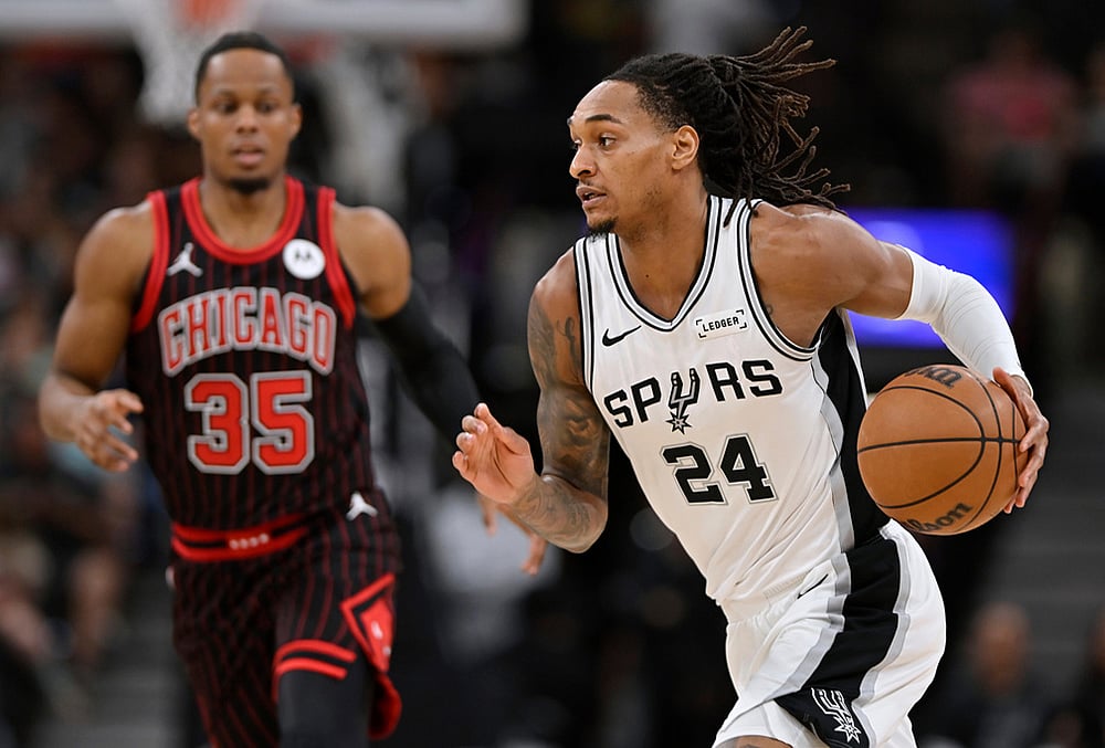 San Antonio Spurs Vs Chicago Bulls nba basketball-Devin Vassell
