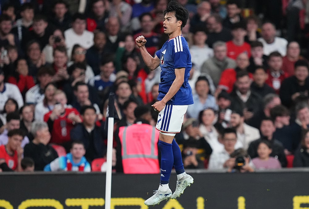 England Vs Japan FIFA International Friendly-Japans Kaoru Mitoma 
