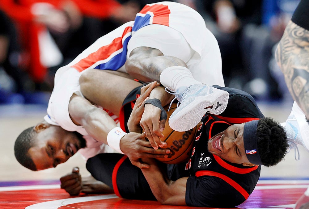 Detroit Pistons Vs Toronto Raptors NBA game-Jakobe Walter