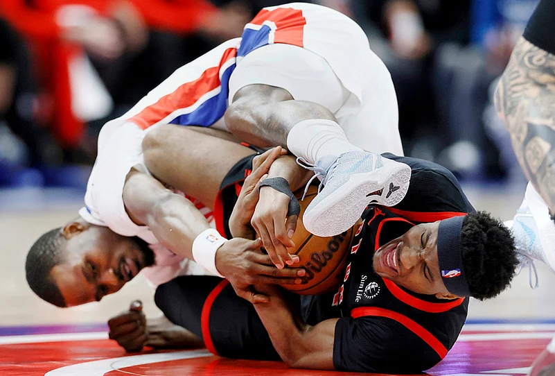 Detroit Pistons Vs Toronto Raptors NBA game-Jakobe Walter