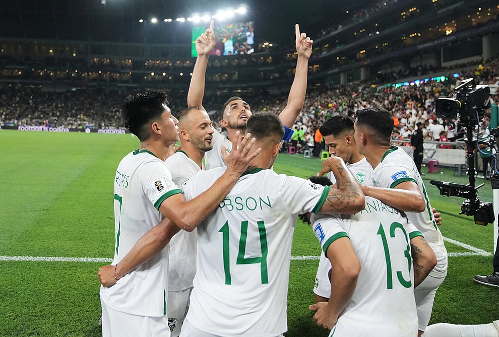 Iraq vs Bolivia World Cup playoff final-Bolivias Moises Paniagua
