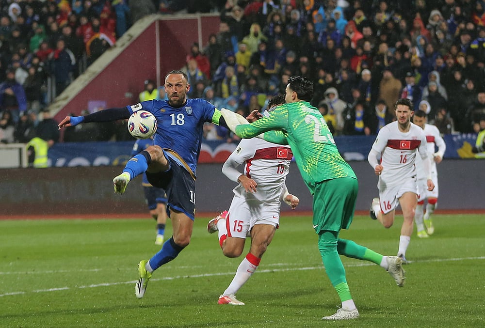 Kosovo vs Turkey World Cup qualifying playoff final-Kosovos Vedat Muriqi