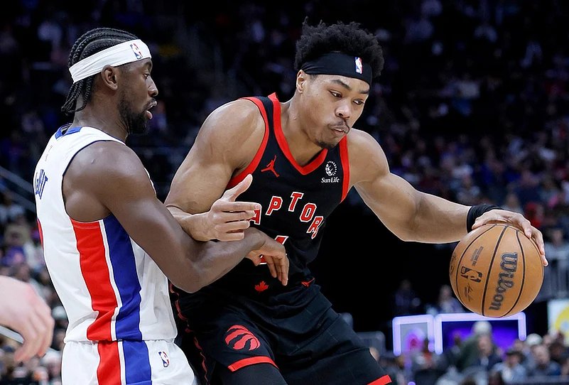 Detroit Pistons Vs Toronto Raptors NBA game-Scottie Barnes