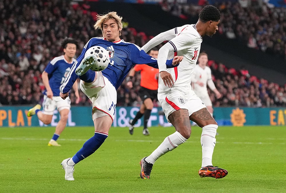 England Vs Japan FIFA International Friendly-Japans Junya Ito
